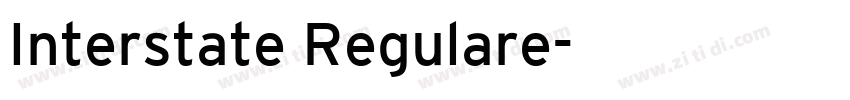 Interstate Regulare字体转换